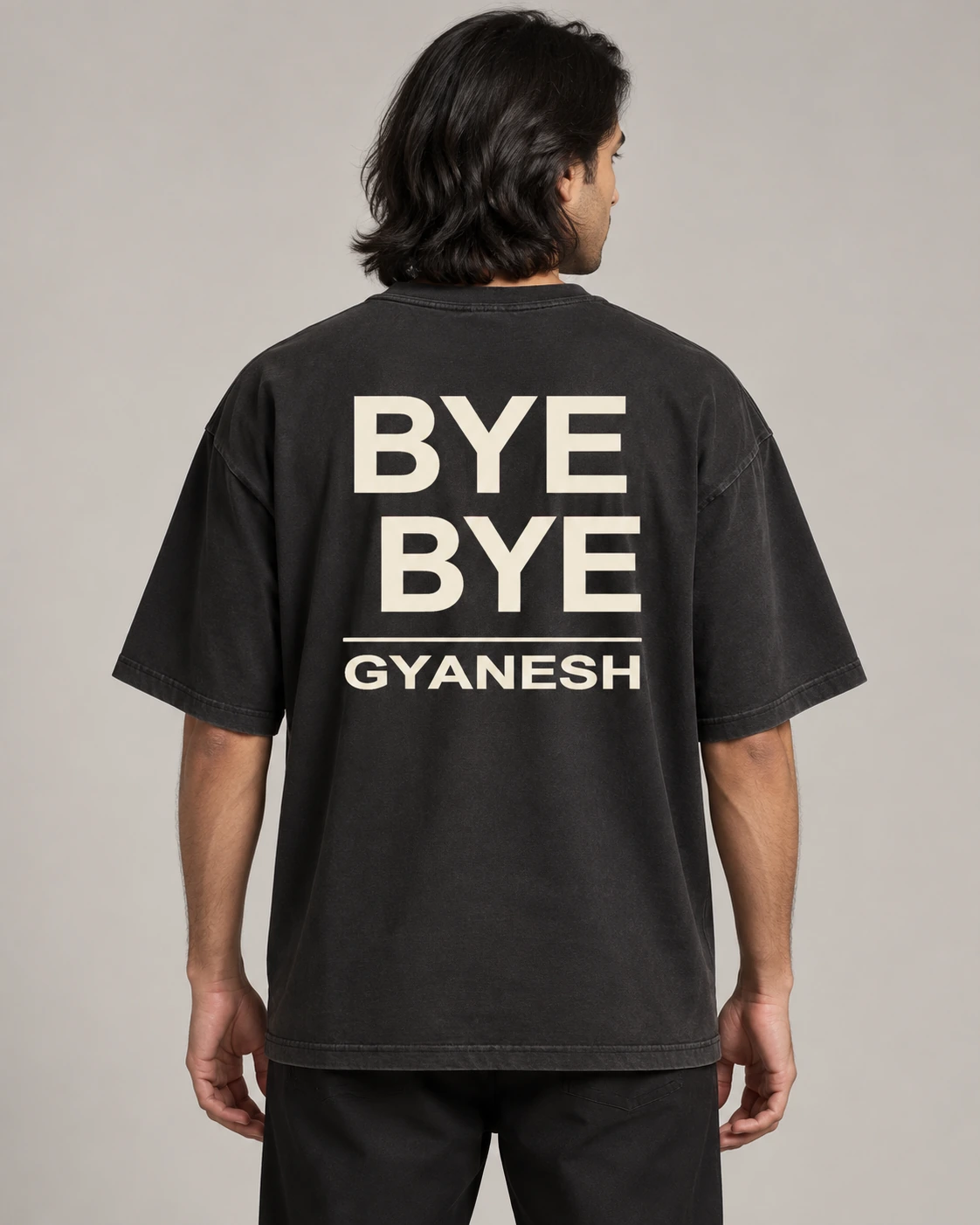 Bye Bye Gyanesh — Washed Black