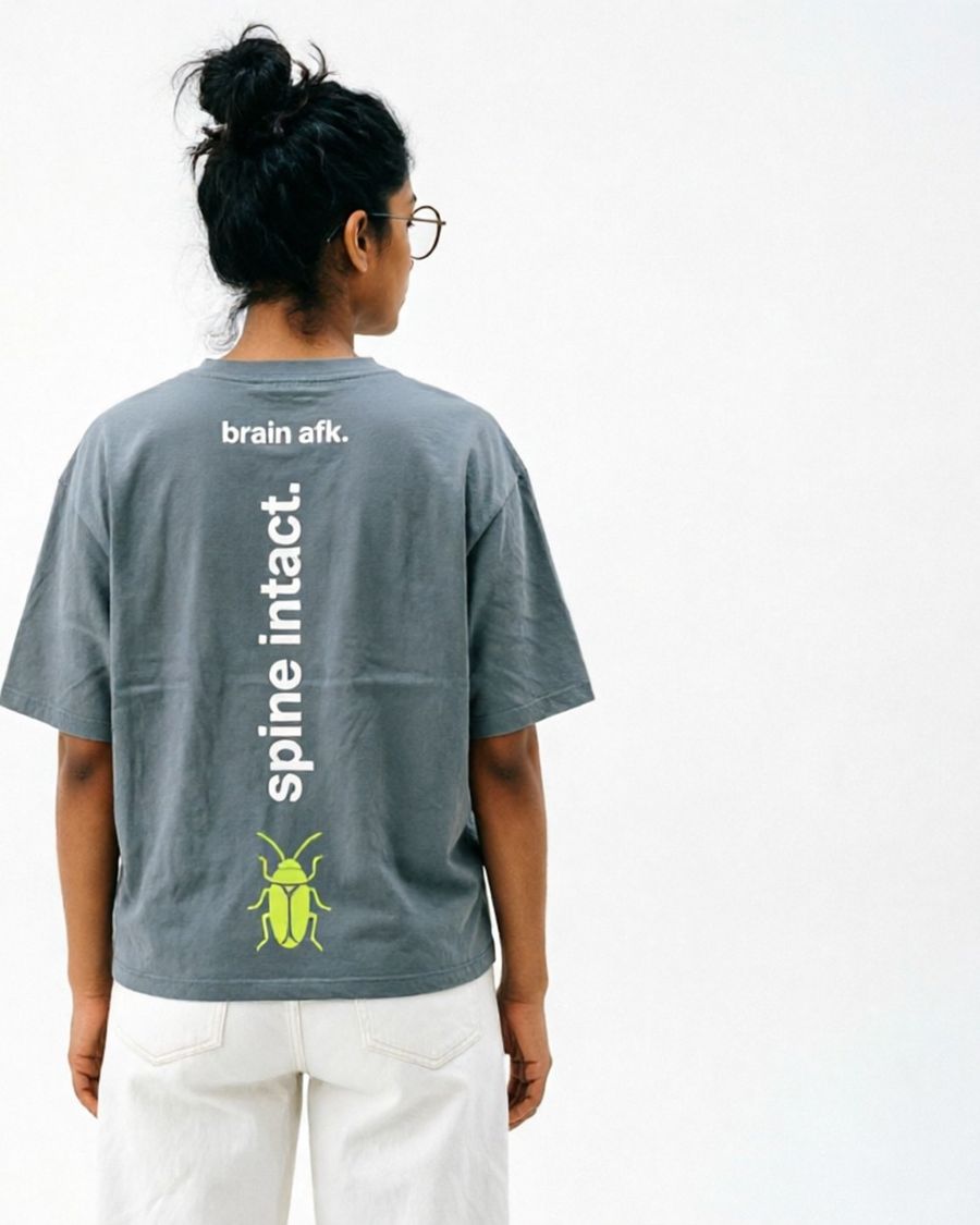brain afk. spine intact. — Vintage Indigo