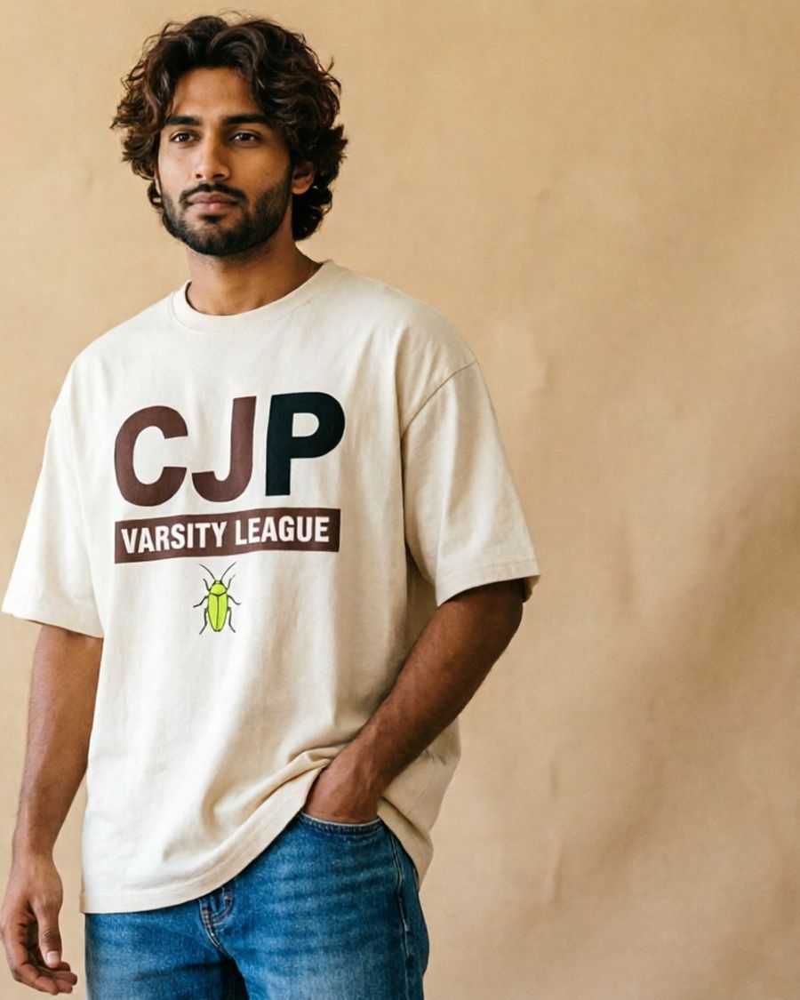 CJP Varsity League worn by a model